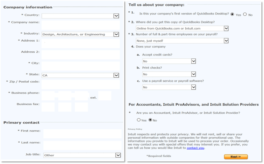 Activation QuickBooks desktop student trial - Screenshot