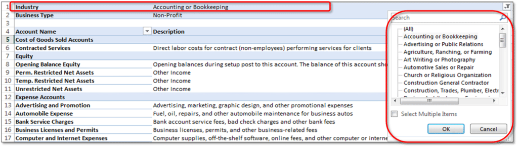 Access chart of accounts in quickbooks desktop - Screenshot