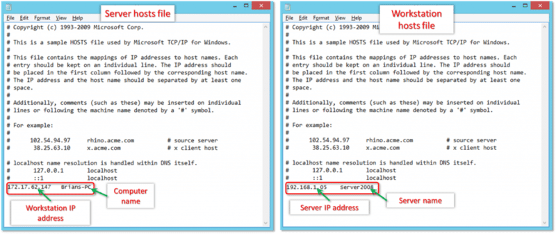 Edit windows host file- screenshot image