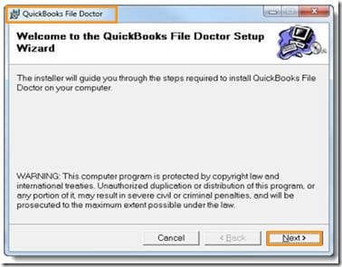 Procedure to download QuickBooks file doctor tool - Screenshot