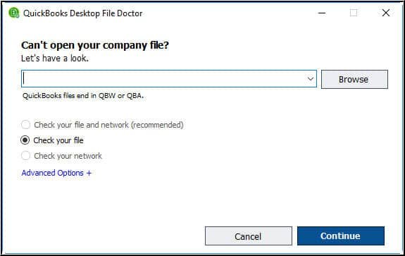 QB system repair tool- screenshot 2
