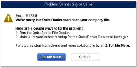 QuickBooks Desktop Error 6123 0 - Screenshot