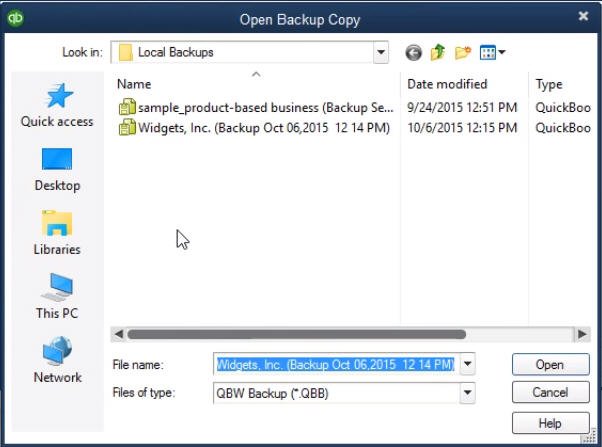 Restore from Backup (Step 4) - Screenshot