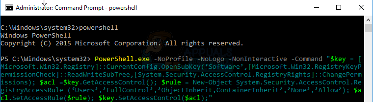 Type Powershell and Hit Enter - Screenshot
