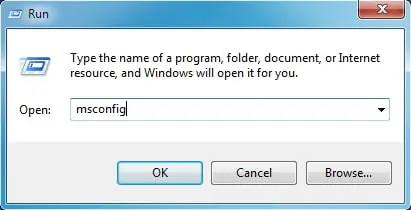 Type misconfig on run box - Screenshot