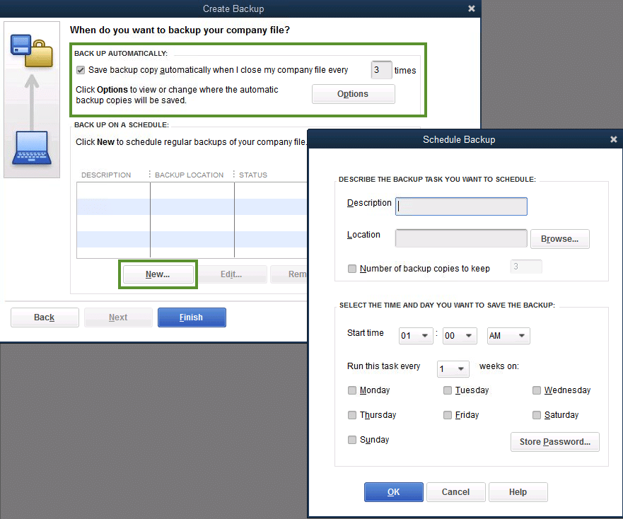 schedule backup 2- screenshot