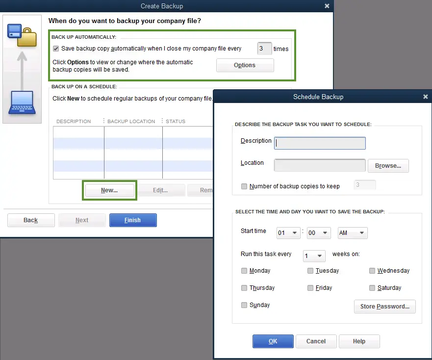 schedule backup 2- screenshot 