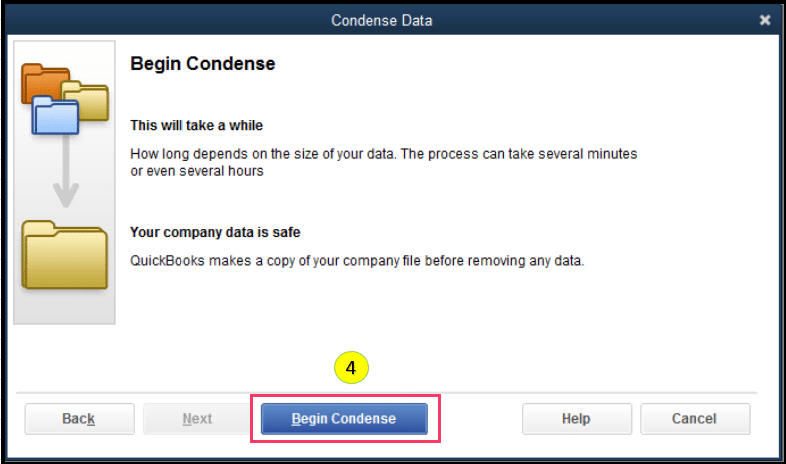 Begin Condense - Screenshot