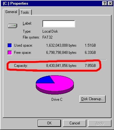 Checking if the user is having enough disk space - Screenshot