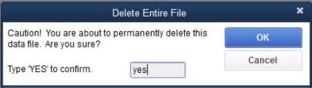 Delete the entire file - Screenshot
