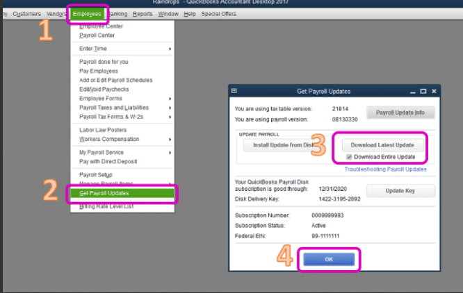 Get payroll updates - Screenshot