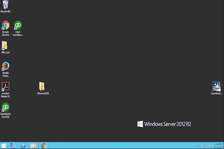 Intuit QuickBooks Database Server Manager (GIF Image) - Screenshot