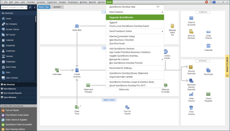 QuickBooks upgrade becomes easier - Screenshot