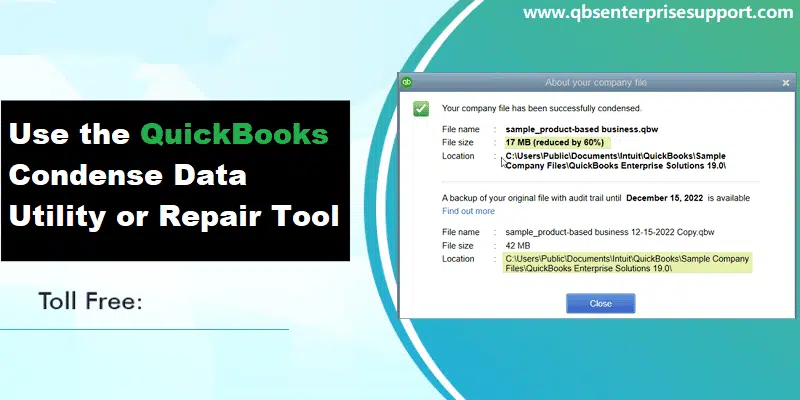 Usage and Functions of QuickBooks Condense Repair Tool - Featured Image