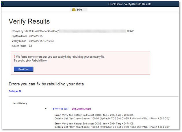 Verify Results - Screenshot Image