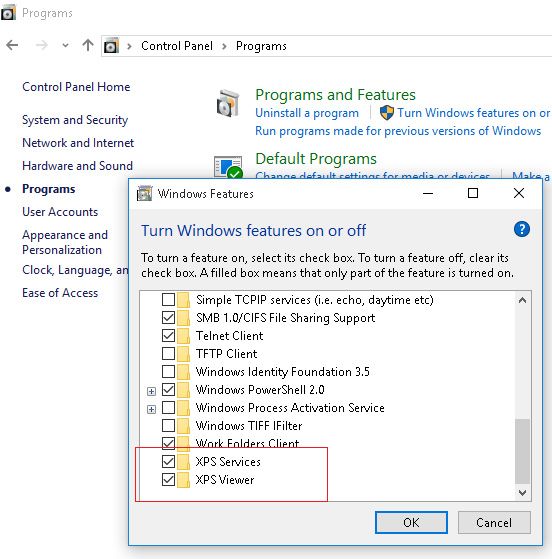 Reinstalling Microsoft XPS - Screenshot