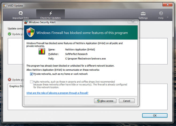 Third party firewall-screenshot