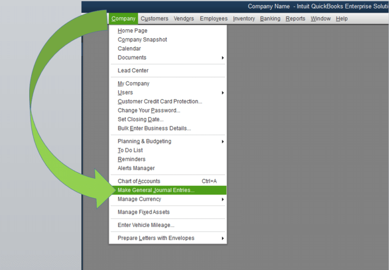 Make General Journal Entries - Screenshot