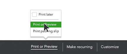 Preview Your Invoice - Screenshot