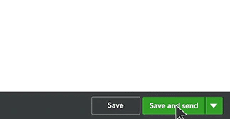 Save and Send Your Invoice - Screenshot