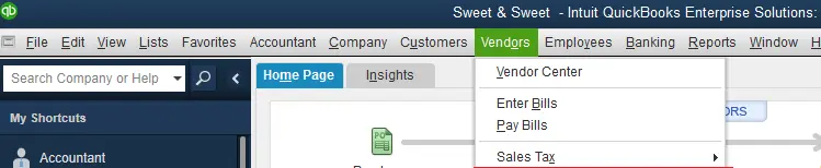 create all vendor balances - Screenshot