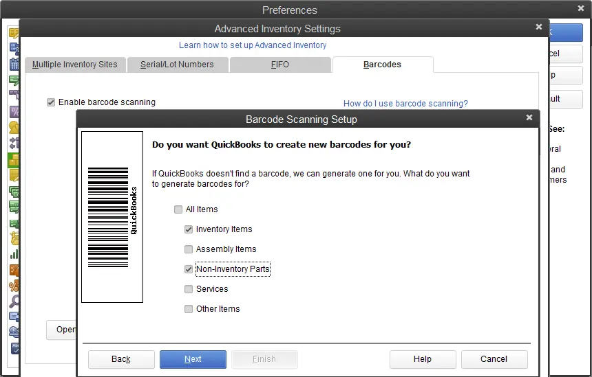 QuickBooks Enterprise Advanced Inventory - Screenshot