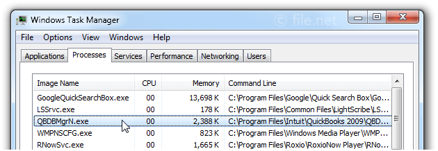 Add BDBMgrN.exe file - Screenshot