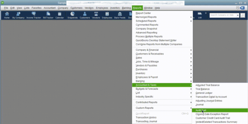 Audit Trail - Screenshot