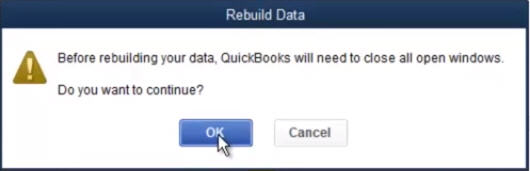 QuickBooks Information Window 1 - Screenshot
