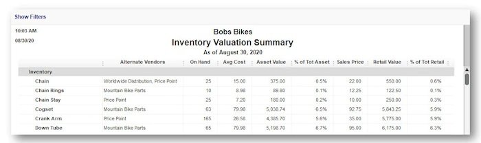 Alternate vendor reports feature - Screenshot Image 2