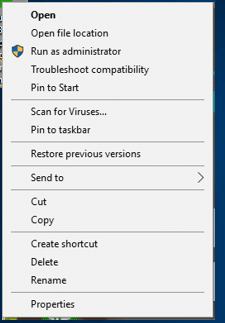 Network data file properties - Screenshot Image