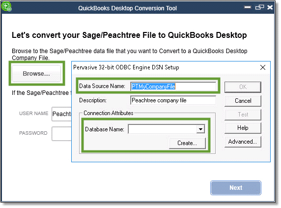 Converting your data - Screenshot Image