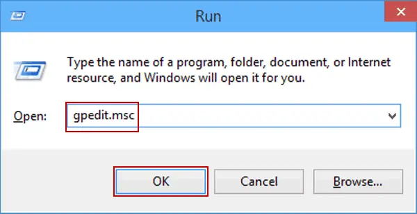 Run gpedit.msc - Screenshot Image