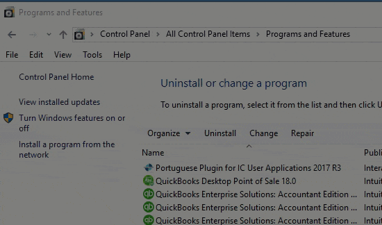 Uninstall and Reinstall QuickBooks Point of sale - Screenshot