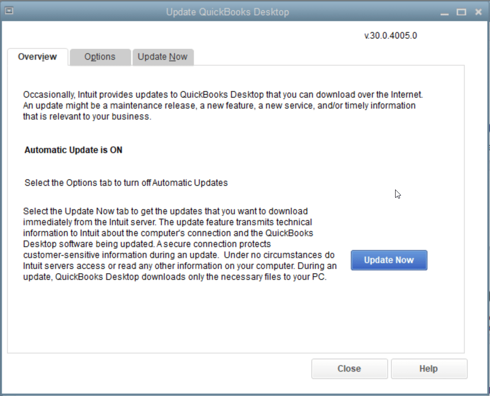 Update now - Screenshot
