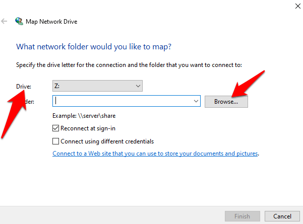 Erase network drive - Screenshot Image