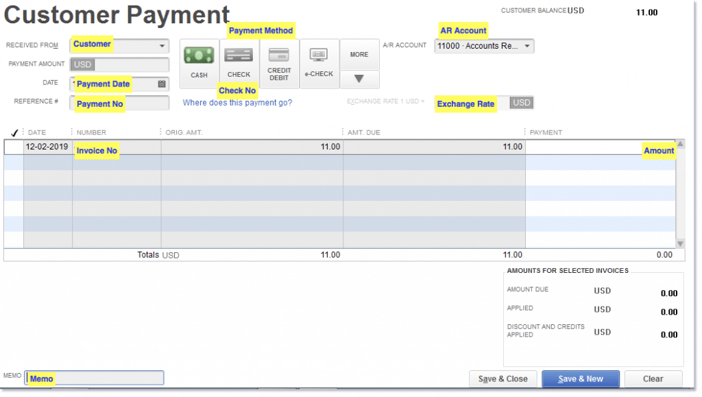 Close out the unpaid invoices - Screenshot Image