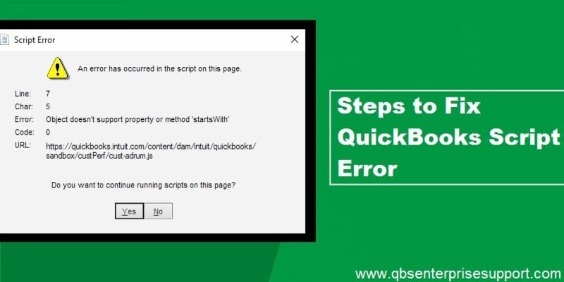 What is QuickBooks Script Error and How to Rectify it?
