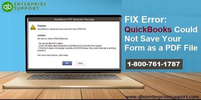 How to Fix QuickBooks Unable to Create PDF Issue?