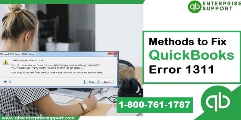 What are the Methods to Fix QuickBooks Error Code 1311?