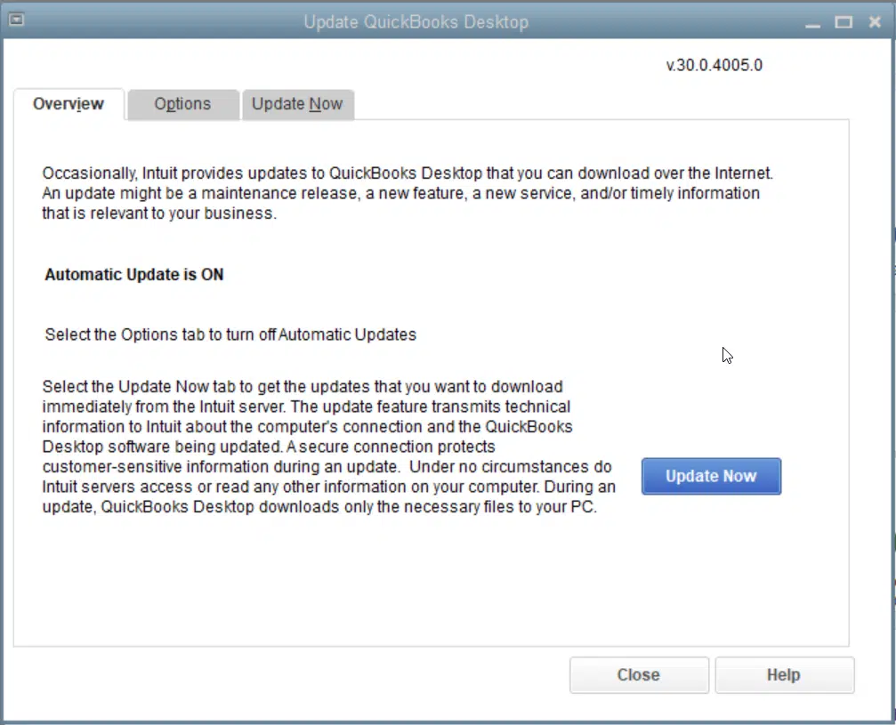 Update now - Screenshot