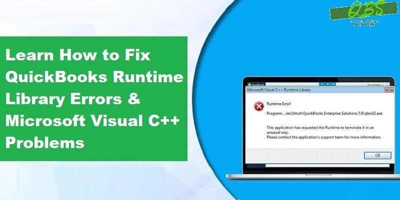 How to Fix QuickBooks Runtime Library Errors & Microsoft Visual C++ Problems?
