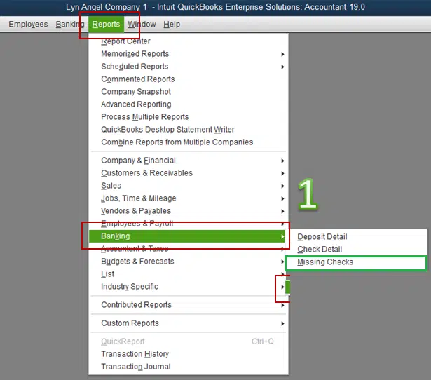 Missing checks - Screenshot Image