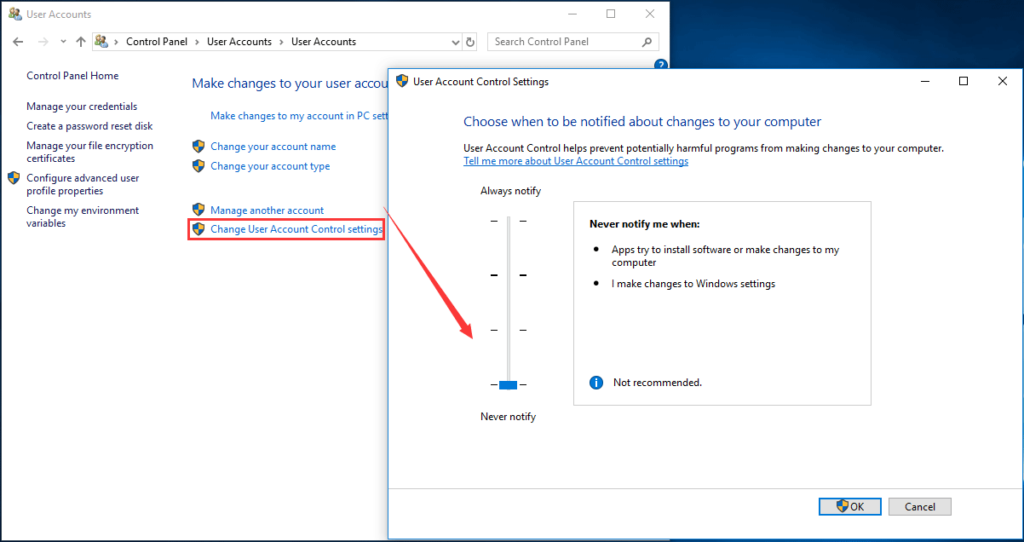 User Account Control (UAC)
