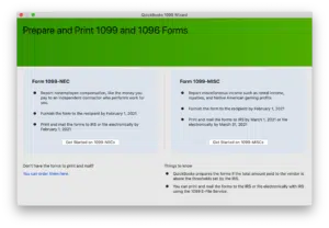 Choosing the vendors requiring 1099 MISC forms - Image