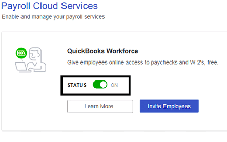 Toggle the status to off - Screenshot