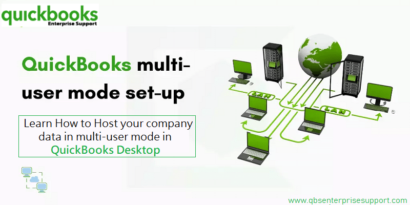 QuickBooks Desktop hosting company data in multi-user mode on a network