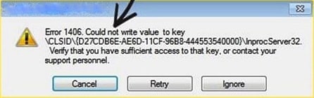 QuickBooks Error 1406 - Image