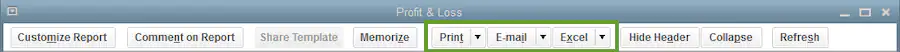 Export a report in QuickBooks Desktop for Windows - Image
