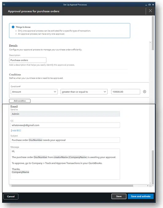 Purchase Order & Bill Workflow Approvals – QuickBooks Desktop 2023 Purchase order and bill workflow approvals - Image